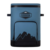 Cordova Outdoors Backcountry Class soft cooler with lid closed, keeping beverages secure.