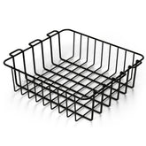 Cordova Outdoors Basecamp Class Wire Basket top view highlights sturdy black steel for rugged outdoor storage