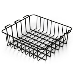Cordova Outdoors Basecamp Class Wire Basket top view highlights sturdy black steel for rugged outdoor storage