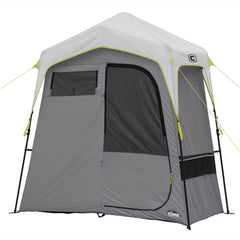 CORE Instant Shower Tent setup shows quick pop-up convenience for campers.