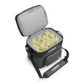 CORE magnetic-seal 18-can soft cooler front view keeps contents secure and cold on trips