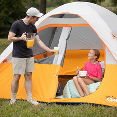 CORE Tent 6 Person weather protection with 1200mm fabric and sealed seams shields against wind