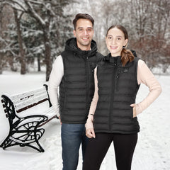 COREEDGE heated vest with battery pack included powers extended warmth on trails.