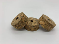 Center-hole cork ring ready for rod grip installation