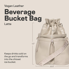 Corkcicle Beverage Bucket Cooler Bag keeps wine chilled during outdoor picnics.