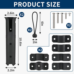 High-strength corrosion-resistant plastic fishing rod holder