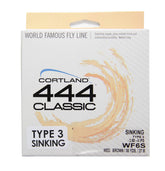 Cortland 444 Classic full sinking line in brown for versatile depth control during freshwater fishing