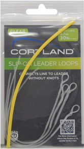 Cortland 601253 Slip-On Leader Loops—braided clear monofilament, 30lb, image 1