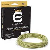 Cortland Euro Nymph Braid Core Fly Line level 022 in sage green for precise nymphing