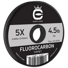 Cortland fluorocarbon tippet 7X 2lb 30yd for stealthy trout fishing and strong knots