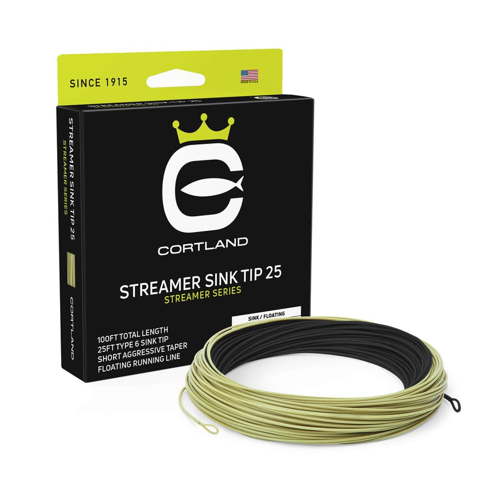 Cortland Streamer Sink Tip 25 Fly Line Black Sage 100ft Type 6 25ft sink tip