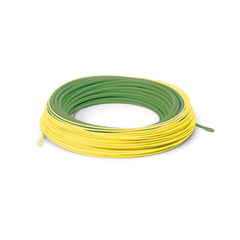 Cortland Trout Boss HTx 100ft floating line glides through air for precise dry fly casts.