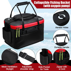Soft foldable carry handle and adjustable shoulder strap for portability