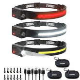 COSOOS headlamp in a compact case for on-the-go camping prep