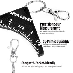 PLA-based spur gauge assembly by Costume Wizard ensuring warp-free, durable measurements.