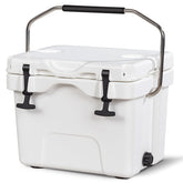 Costway 16-quart camping cooler showing ample capacity for drinks and snacks.
