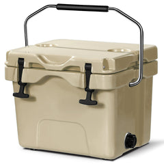 Costway 16-quart cooler front view showing ample space for drinks and snacks