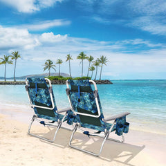 COSTWAY chair with PEVA ice pack keeps drinks cool on sunny days.