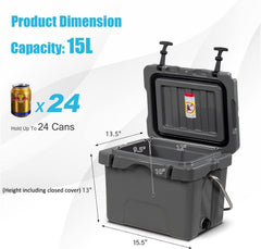 COSTWAY rotomolded cooler construction for rugged outdoor durability