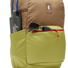 Cotopaxi Chiquillo 30L back view highlighting ergonomic straps for all-day comfort.