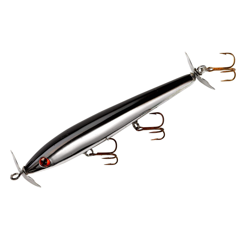 Cotton Cordell Boy Howdy topwater lure with chrome back ready for surface strikes.