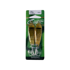 Cotton Cordell CC Spoon Gold 3in side view showing fluttering action for baitfish mimicry.