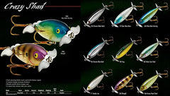Cotton Cordell Crazy Shad dual blades create surface action to attract schooling fish