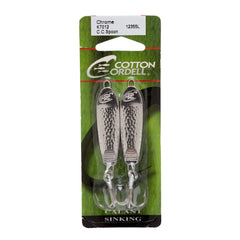 Cotton Cordell CC Spoon Lure chrome showcases flutter action imitating wounded baitfish