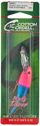 Cotton Cordell Wally Diver CD5577 Dr Death side view to lure walleyes at depth.