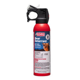 Counter Assault bear spray visible with a 32-foot reach for wildlife deterrence.