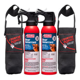 Counter Assault bear spray with holster for quick trail access