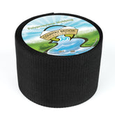 Country Brook Design 4in black polypro webbing roll, ideal for sturdy outdoor gear.