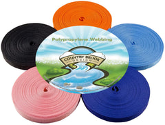 Country Brook Design polypro webbing in half-inch width for light-duty bags and straps