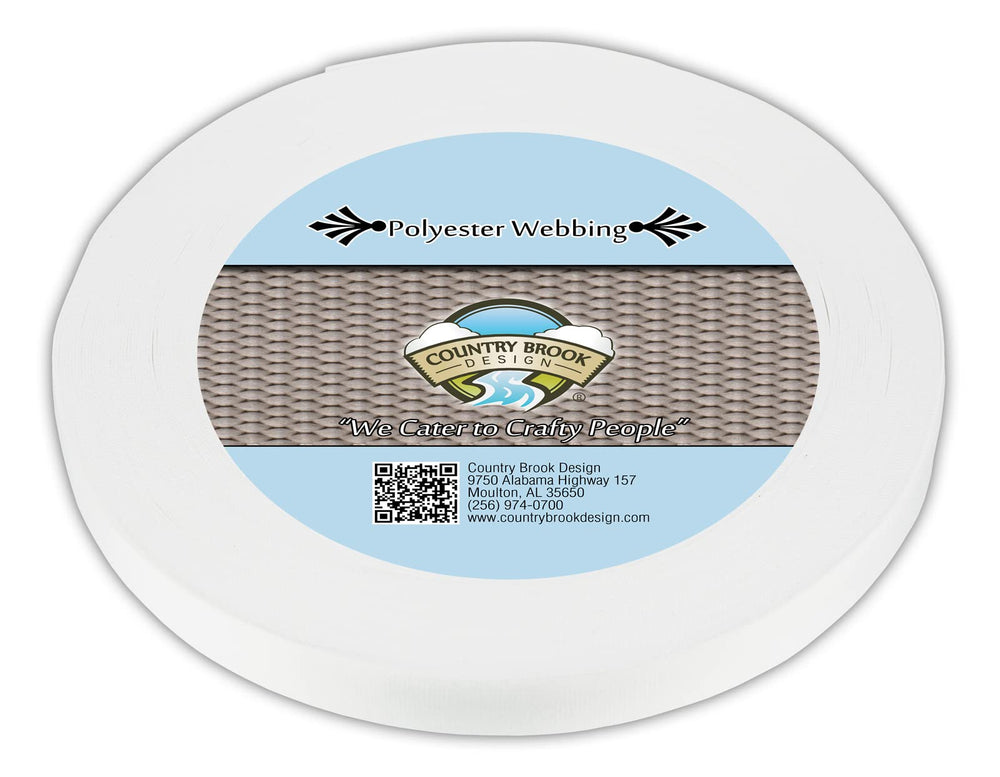 Country Brook Design printed heat-set lanyard webbing for vibrant sublimation on durable accessories.