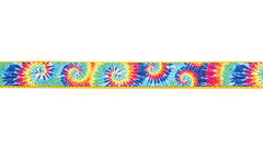 Country Brook Design tie-dye ribbon detail on nylon webbing for durable projects.