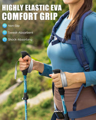 Covacure poles provide joint protection with adjustable height on uneven trails