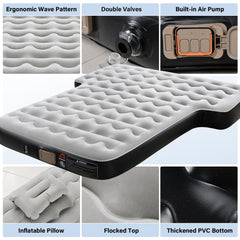 Coverado SUV air mattress with plush flocked top for comfortable sleep