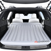 Coverado SUV air mattress with wireless pump for quick inflation during road trips.