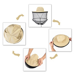 Hat folded for compact portability