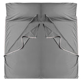 Cozysilk GANNAFEE liner with left-side zipper for easy bed access during travel.