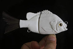 CPWGSM bluegill swimbait unpainted 4-inch for customizable color patterns and lifelike action.