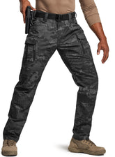 CQR Men's Flex Stretch fabric closeup shows durable ripstop for daily use