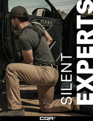 CQR Men's Flex Stretch Pants provide comfortable elastic waistband for adjustable fit