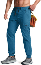CQR men's hiking pants side view in Ascend Peak Glaucous for outdoor comfort during trails