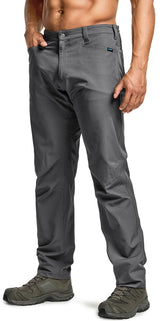 CQR Men's Quick Dry Tactical Pants front view showing breathable fabric for all-day comfort.