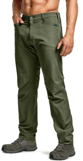 CQR Men's Quick Dry Tactical Pants front view shows stretch fabric for easy movement.