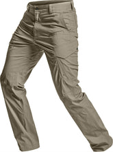 CQR men's Quick Dry Tactical Pants front view, sandstorm color, quick-dry outdoor wear