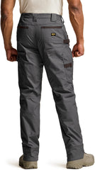 CQR Men's Quick Dry Work Pants side pocket highlight practical cargo storage.