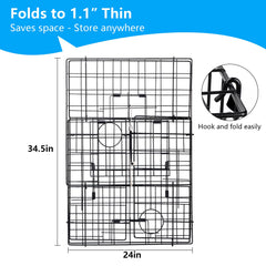 Crab bait cage with crab gauge measure