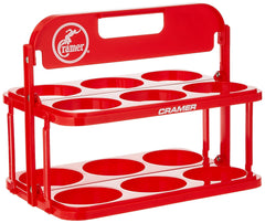 Cramer collapsible water bottle carrier front view ideal for easy transport.